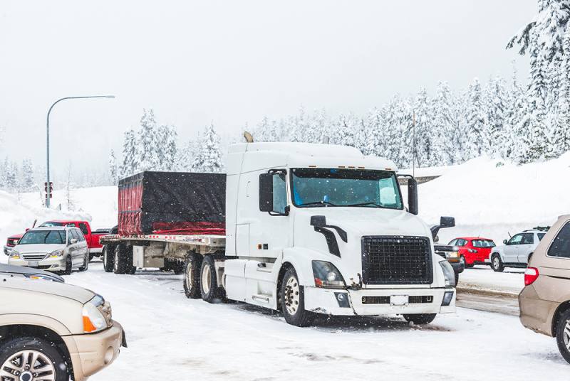 Consejos para conducir camión en carreteras con nieve 