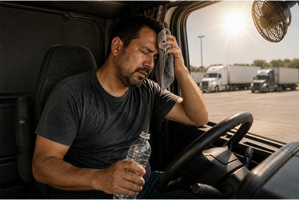 Golpes de calor dentro de la cabina: el peligro silencioso del verano