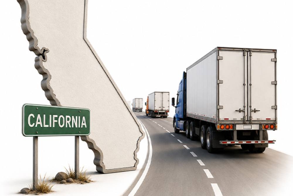 Más camiones y choferes abandonan California por altos costos operativos