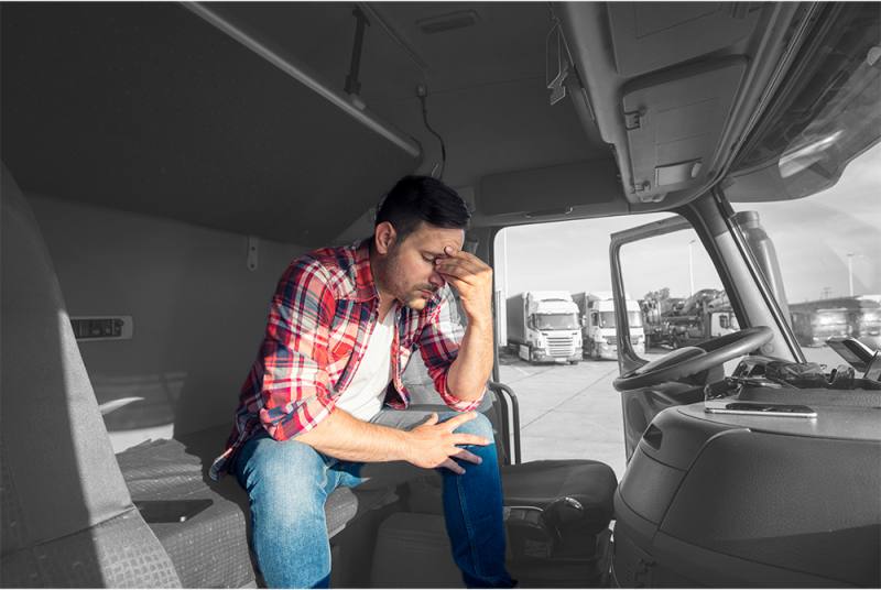 Strange symptoms of stress that any trucker can have