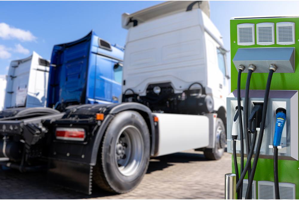 First Electric Truck Charging Station in California