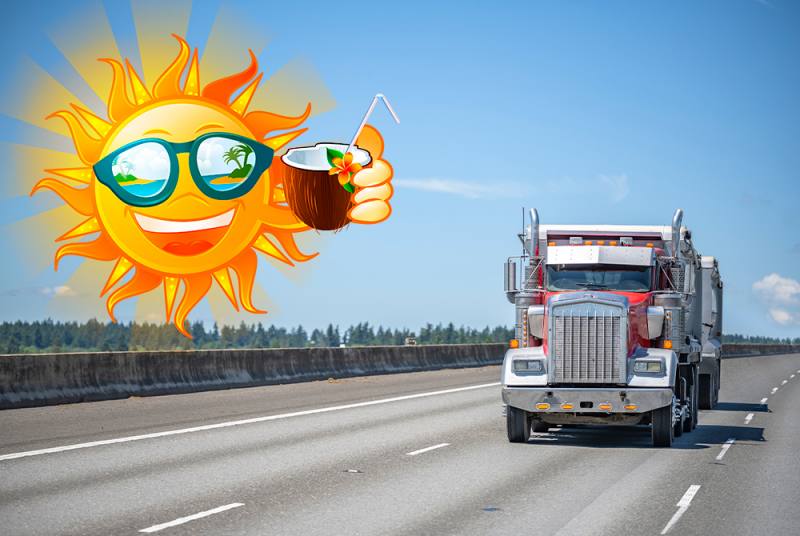 Truck drivers prepare your trucks for this summer